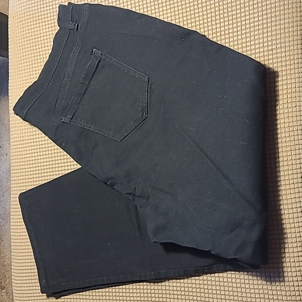 Gloria Vanderbilt Amanda Womens 20W denim stretchy black jeans average